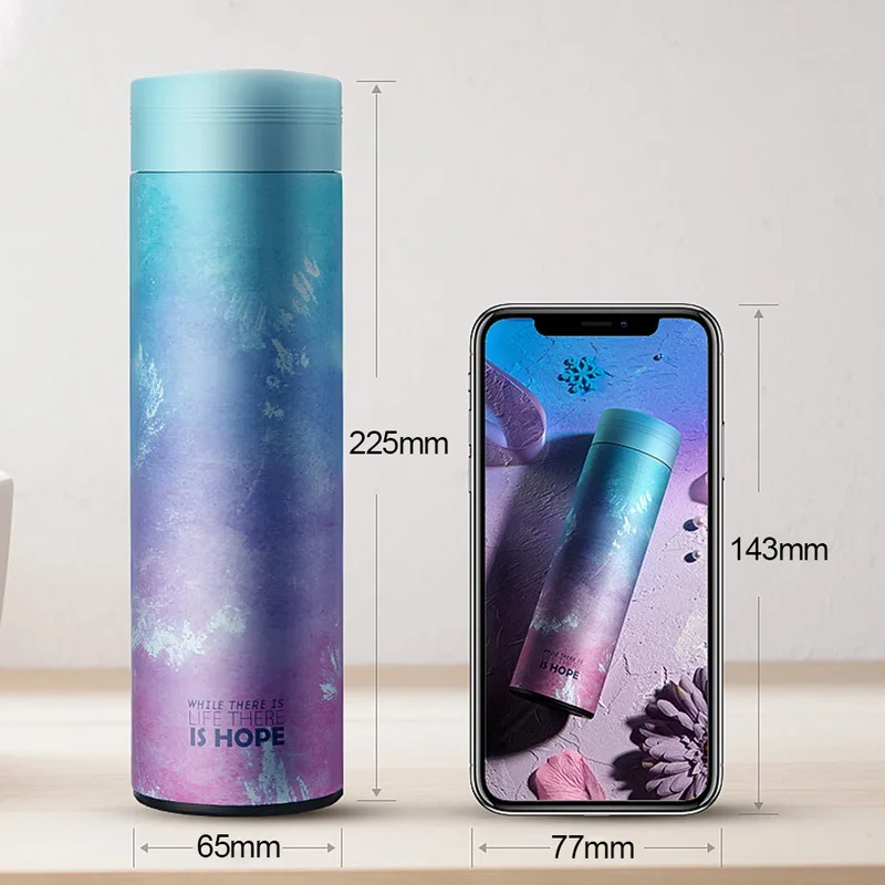 500 мл цветная вакуумная колба 304 термос из нержавеющей стали Изолированная