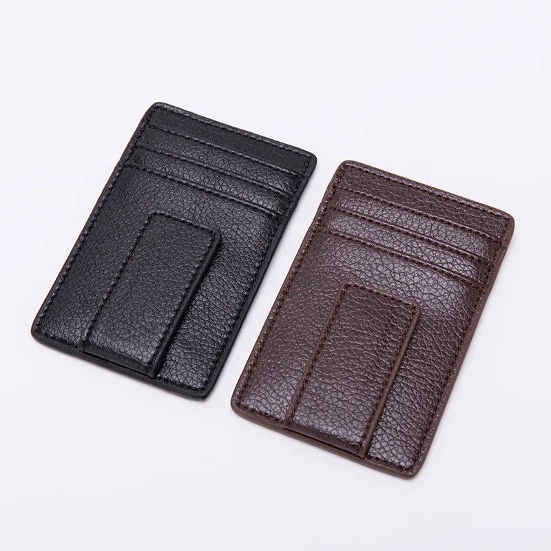 Модный Lichee шаблон холдер для банковских карт Монета Сумка держатель карты PU