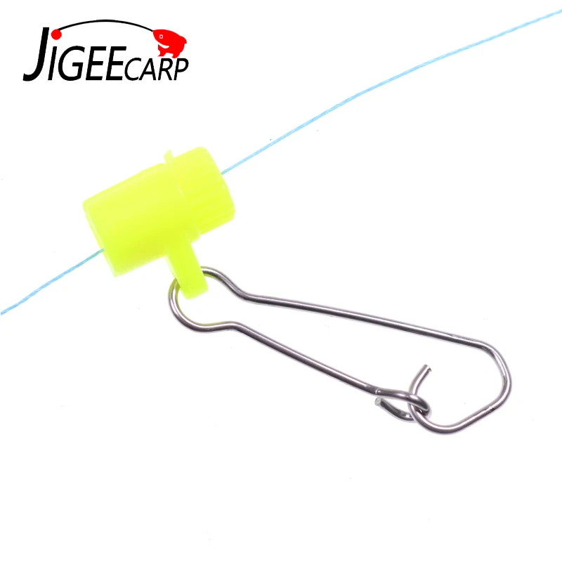 

JIGEECARP 20PCS Carp Fishing Gear Connector Carp Fishing Sinker Slider Size S L Fishing Clip Accessories Fishing Terminal Tackle