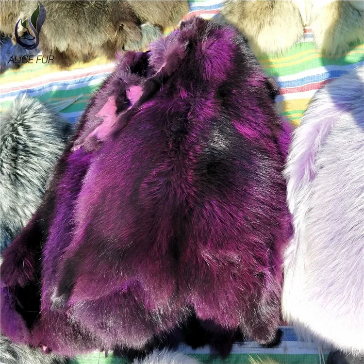 Окрашенная кожа из меха енота высококачественный китайский мех енота|fur pelt|fur