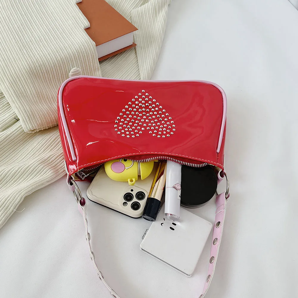 

Vintage Underarm Shoulder Bag Women Fashion Female Handbag Ladies love Small Subaxillary Bags Sac aisselles femme 2021 New