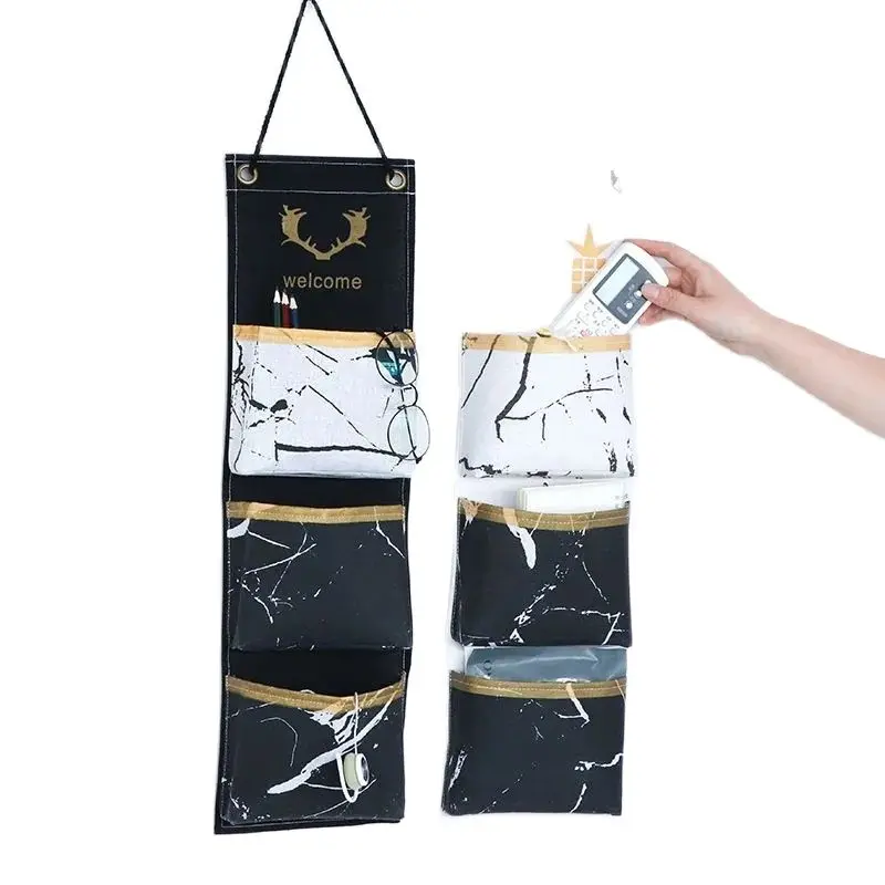 

Simple Nordic mobile phone storage bag key hanging bag wall debris finishing dormitory door wall hanging storage bag