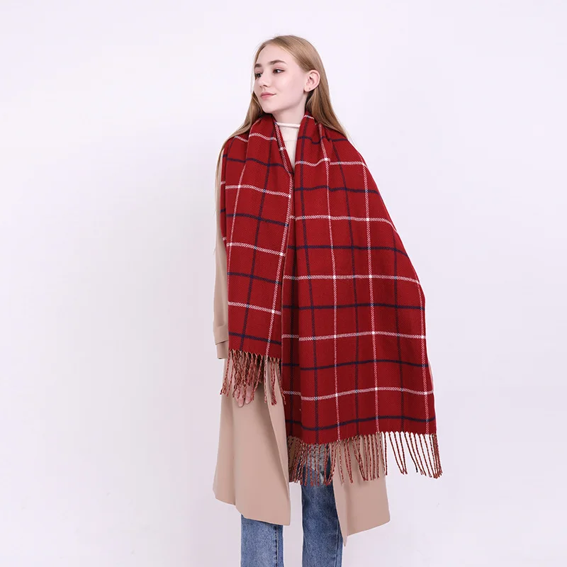 Новый модный кашемировый-как плед шарф для трансграничной осенние и зимние