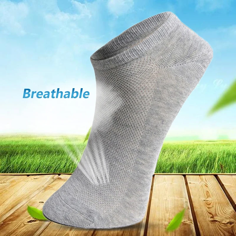 

5Pairs Women Socks Summer Breathable Socks Solid Color Short Socks Comfortable Cotton Ankle Socks Black White Gray Sokken