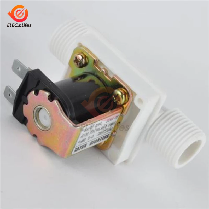 12V 24V G1/2 ''нормально закрытый электромагнитный клапан Магнитный воды воздухозаборник реле протока воды Управляющее давление переключатель