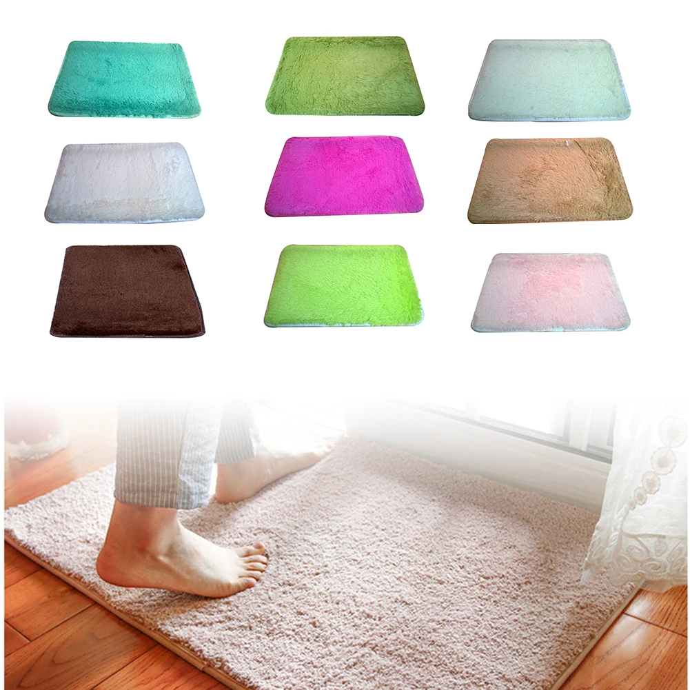 Новые двери ванная комната напольный коврик плюшевые напольные прокладки