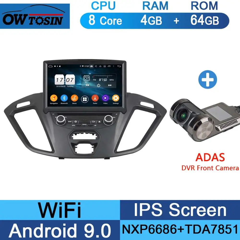 64G Adas Camera " ips 1920*1080 8 ядерный 4G+ 64G Android 9,0 автомобильный dvd-плеер для Ford Transit Custom 2013 DSP радио gps - Цвет: 64G Adas Camera