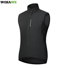 WOSAWE черный MTB ветрозащитный водоотталкивающий велосипедный Джерси без рукавов мужской легкий летний дышащий велосипедный жилет