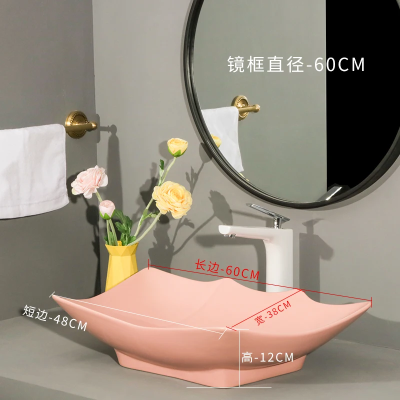 Фабрика Jingdezhen прямая художественная керамическая раковина ручной росписи