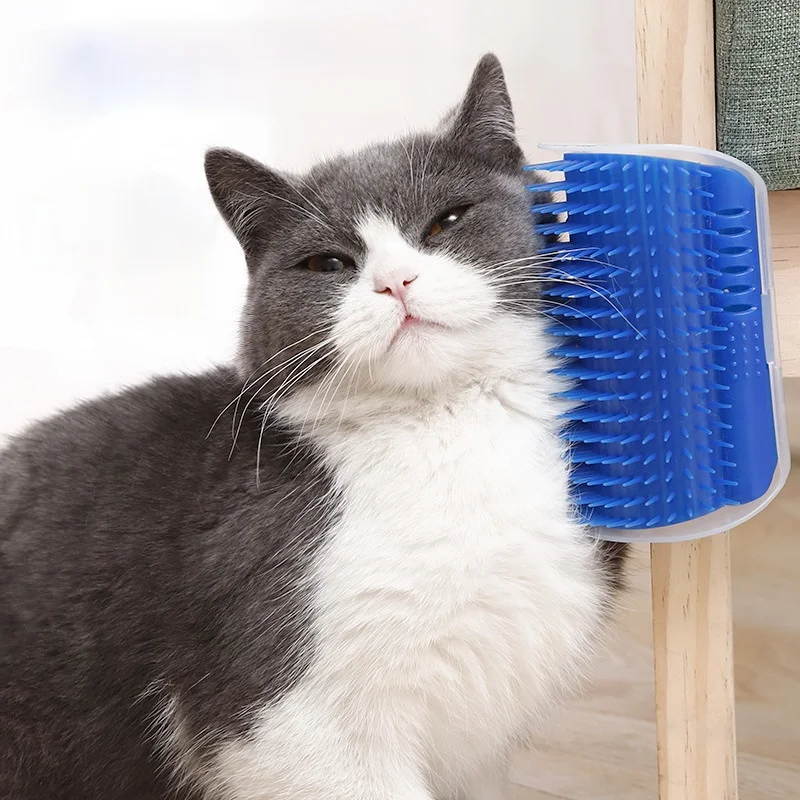 

Cats Brush Corner Cat Massage Self Groomer Comb Brush Cat Dog Hair Shedding Trimming Cat Massage Device With Catnip Pet Products