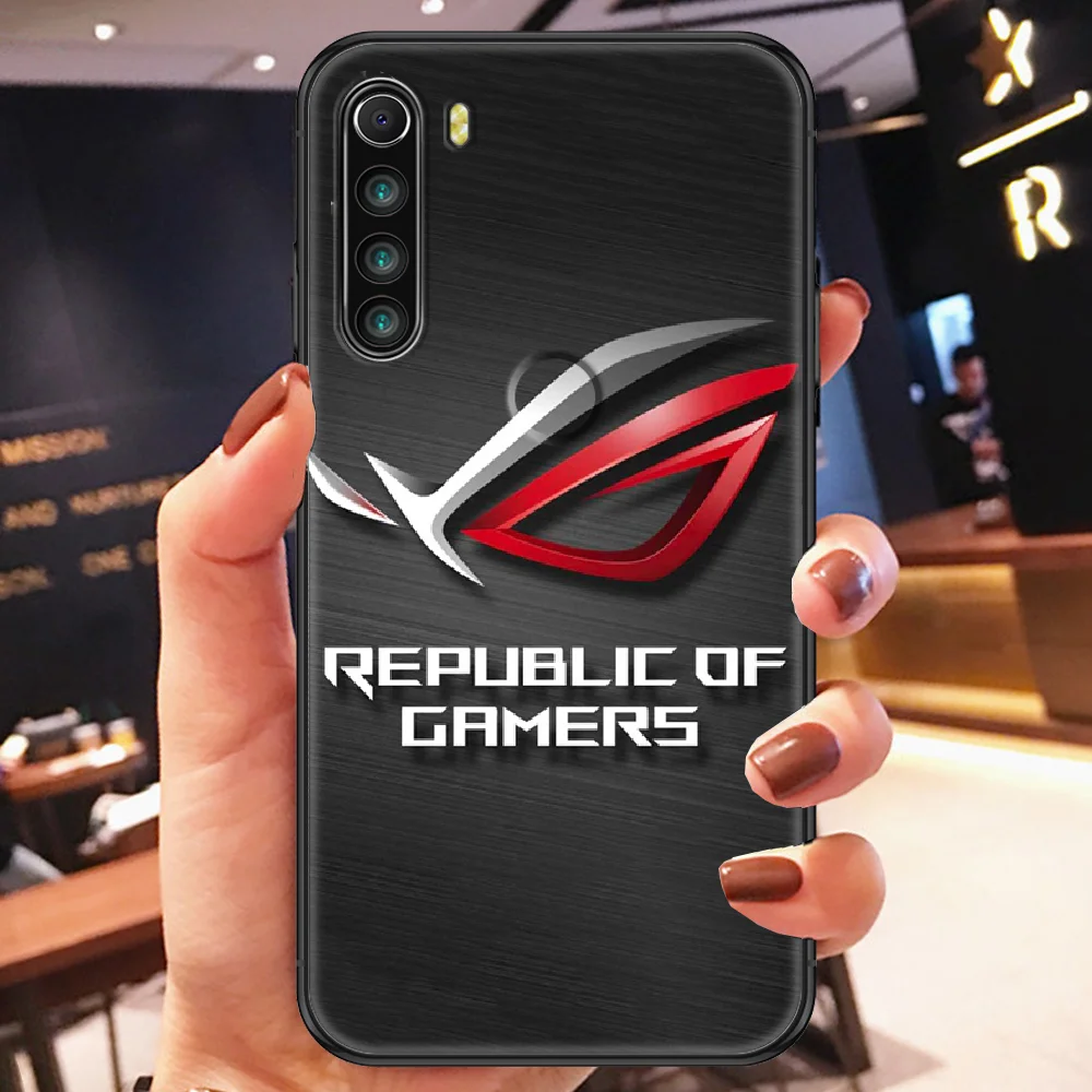 

Republic of Gamers ROG Logo Phone case For Xiaomi Redmi Note 7 7A 8 8T 9 9A 9S K30 Pro Ultra black painting prime art waterproof