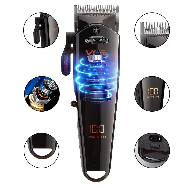 

VGR hair trimmer VGR hair clipper V-165 USB rechargeable hair clipper professinal haircut machine longtime use