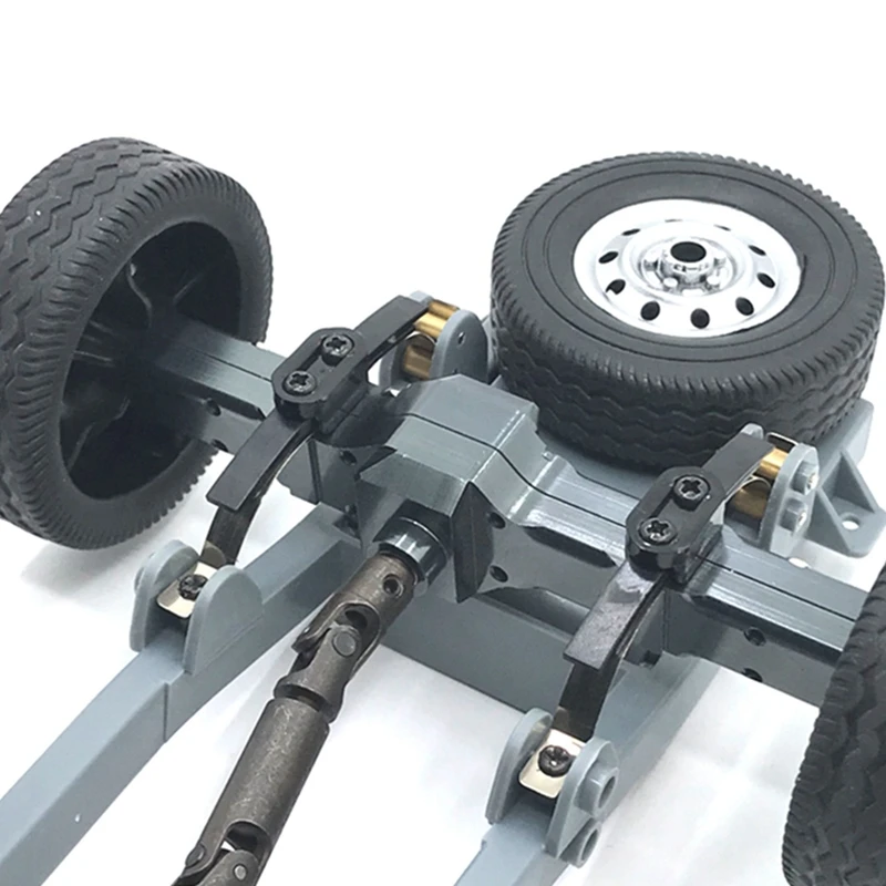 

1 Pcs Full Metal Rear Bridge Axle with Gear & 1 Set Metal Wheel Rim HUB