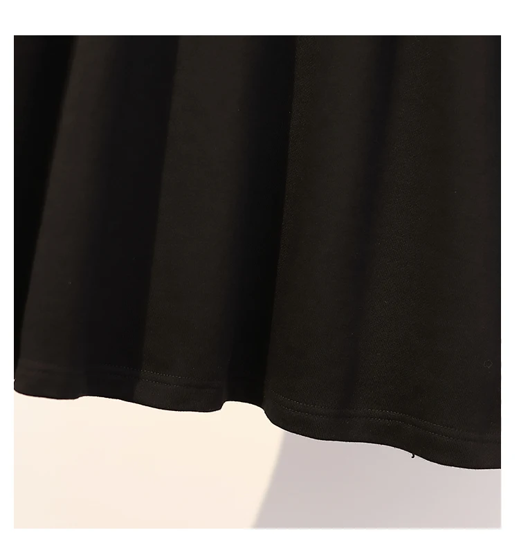 Большие размеры, XL-5XL, модное Спортивное платье, женские толстовки контрастного цвета, с длинными рукавами, Осень-зима, ТРАПЕЦИЕВИДНОЕ черно-белое платье, спортивная одежда