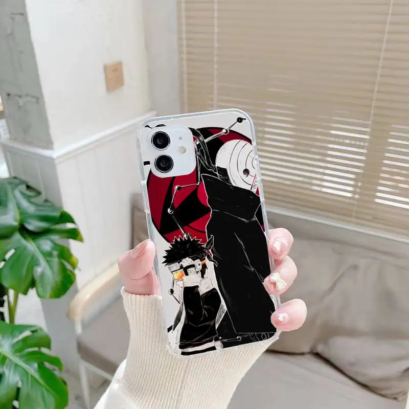 

Obito and Rin Phone Case For iphone 7 8 plus x xr xs 11 12 mini pro max transparent nax fundas cover