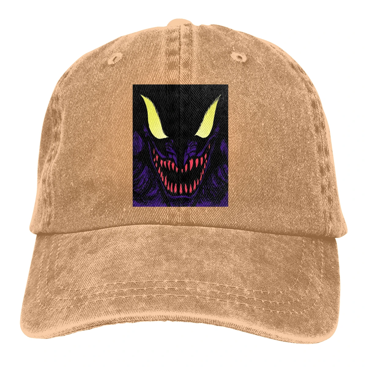 

Adjustable Solid Color Baseball Cap Devil Graphic Washed Cotton devilman crybaby Dark Anime Akira Sports Woman Hat