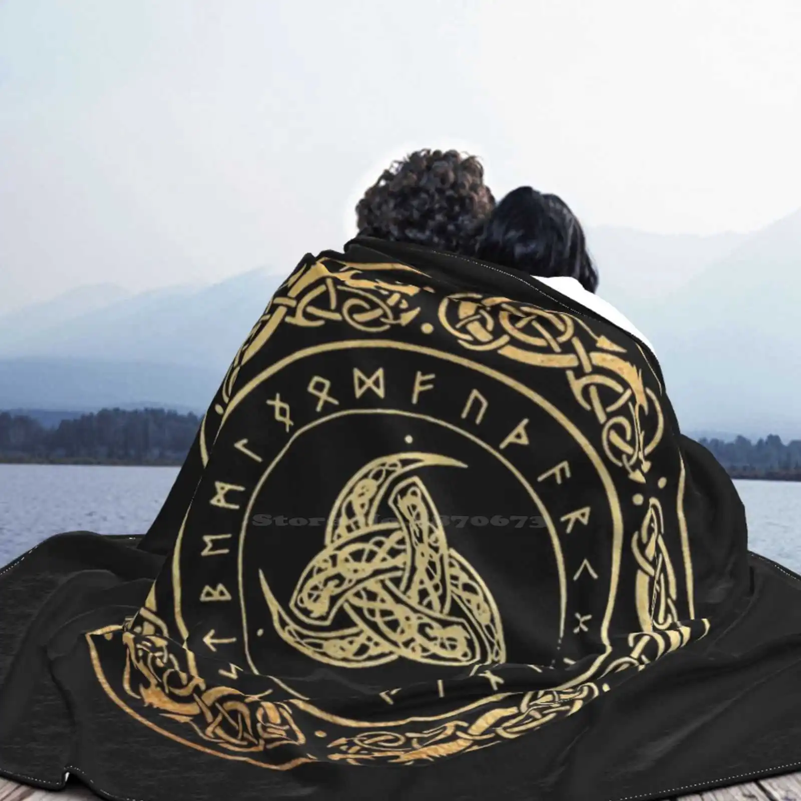 Супер теплые мягкие одеяла Orn Of Odin накидка на диван/кровать/путешествие викинги