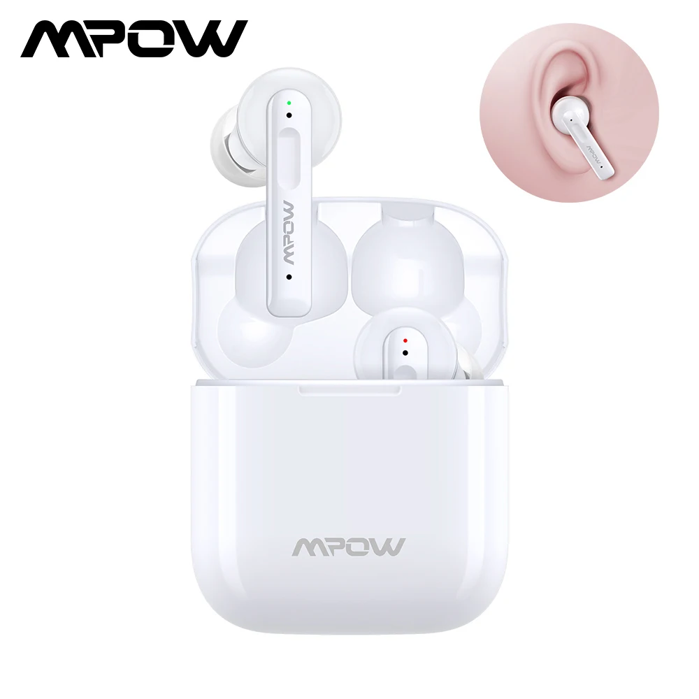 

Upgraded Mpow X3 Active Noise Cancelling Earbuds V5.0 Bluetooth Wireless Earphones with CVC8.0 Mic 40H Playback for Phone PC