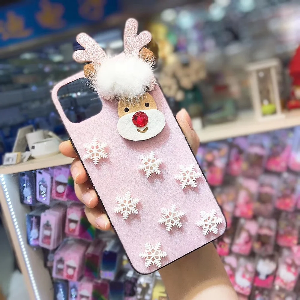 Чехол для телефона с рождественским Санта Клаусом OPPO Reno Z чехол Realme X пушистая