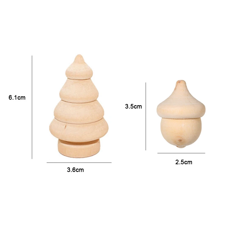 20 шт./лот деревянные бревна сделай сам Рождественская елка сосновые конусы