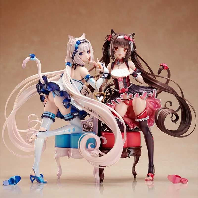 Родной сексуальная фигурка аниме Nekopara Chocola &amp ванили 1/7 весы ПВХ фигурку Аниме
