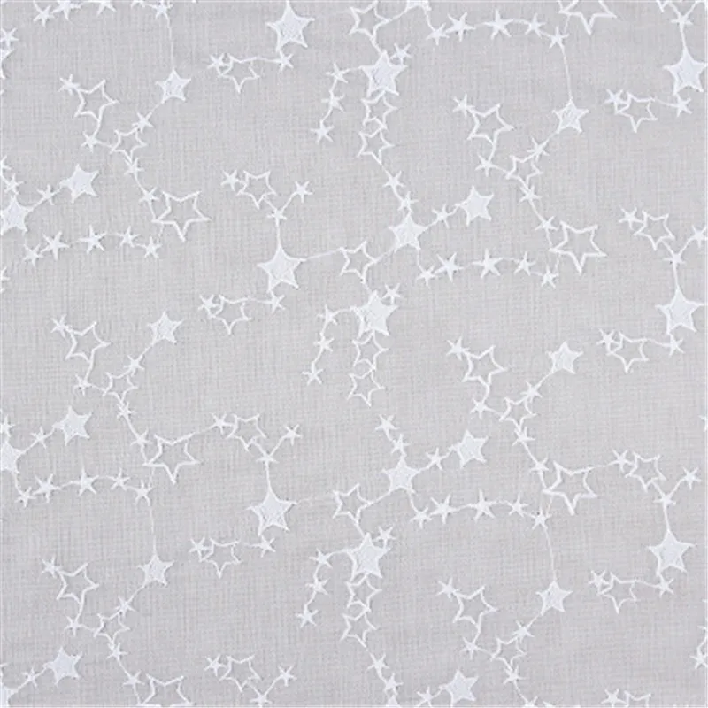 Звездный шифон вышитый трехмерный ткань парадная Свадебная рубашка с кружевные