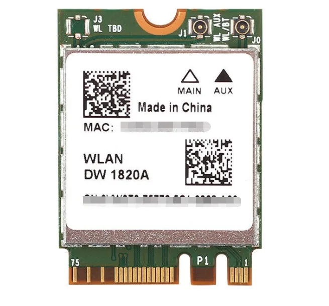 Карта для Broadcom BCM94350ZAE 802.11AC 867 Мбит/с беспроводной Dell DW1820A Bluetooth 4,0 M.2 NGFF