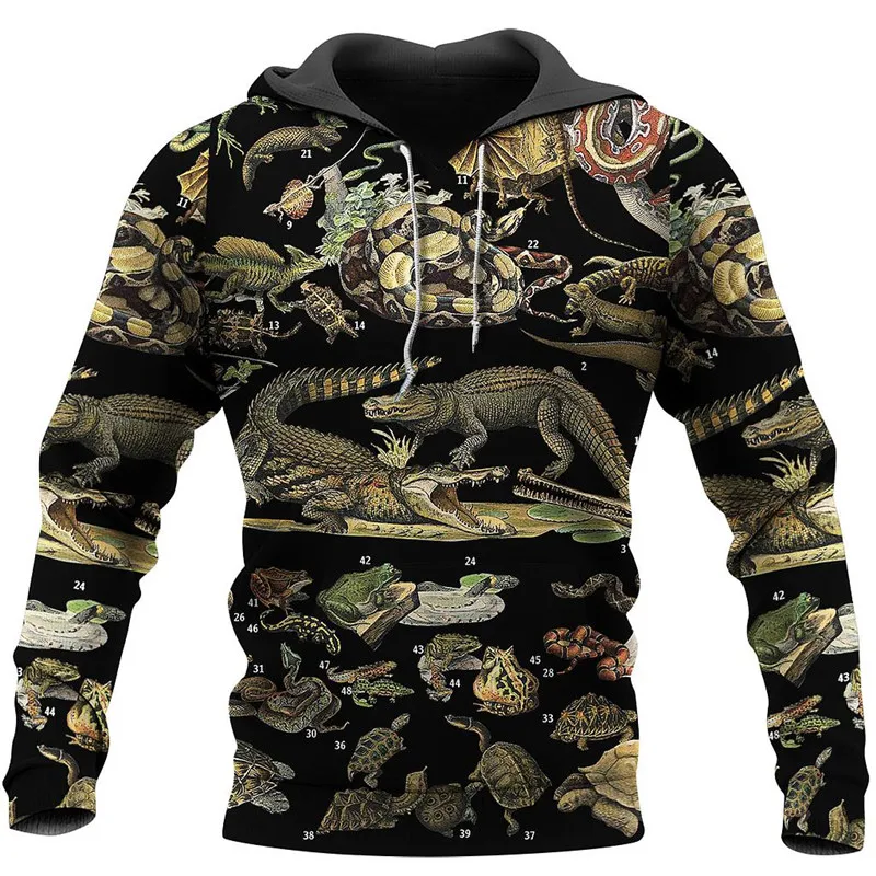 

The most fashionable and beautiful reptile 3D printing Shirt New zipper shirt Hoodie