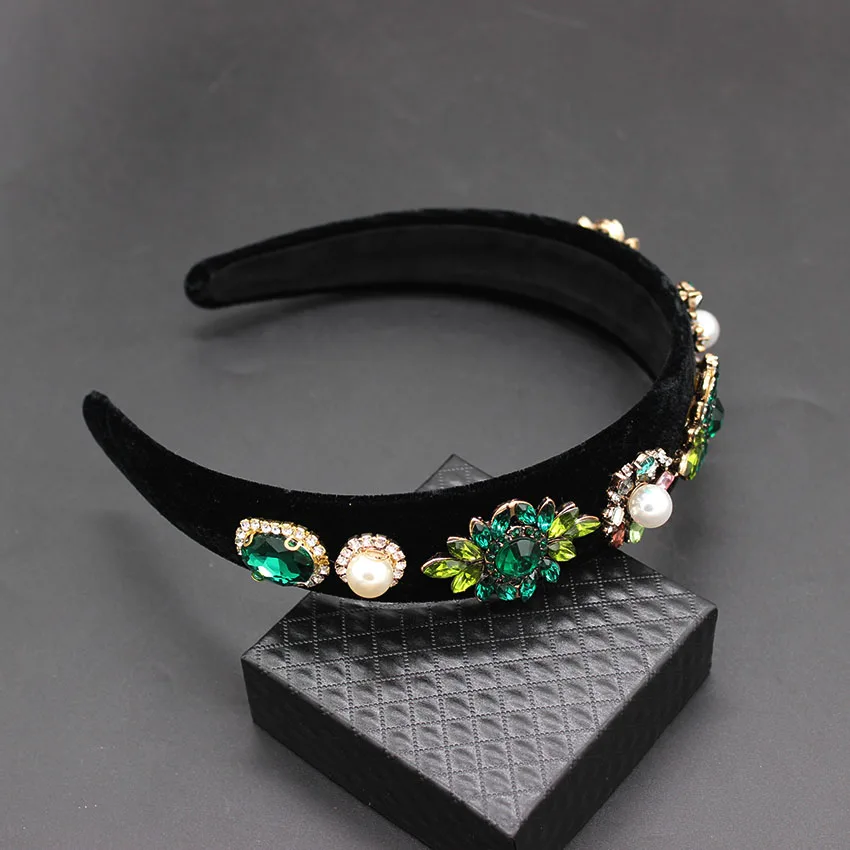 Украшение для волос тиара свадебные аксессуары кристалл барокко повязка на