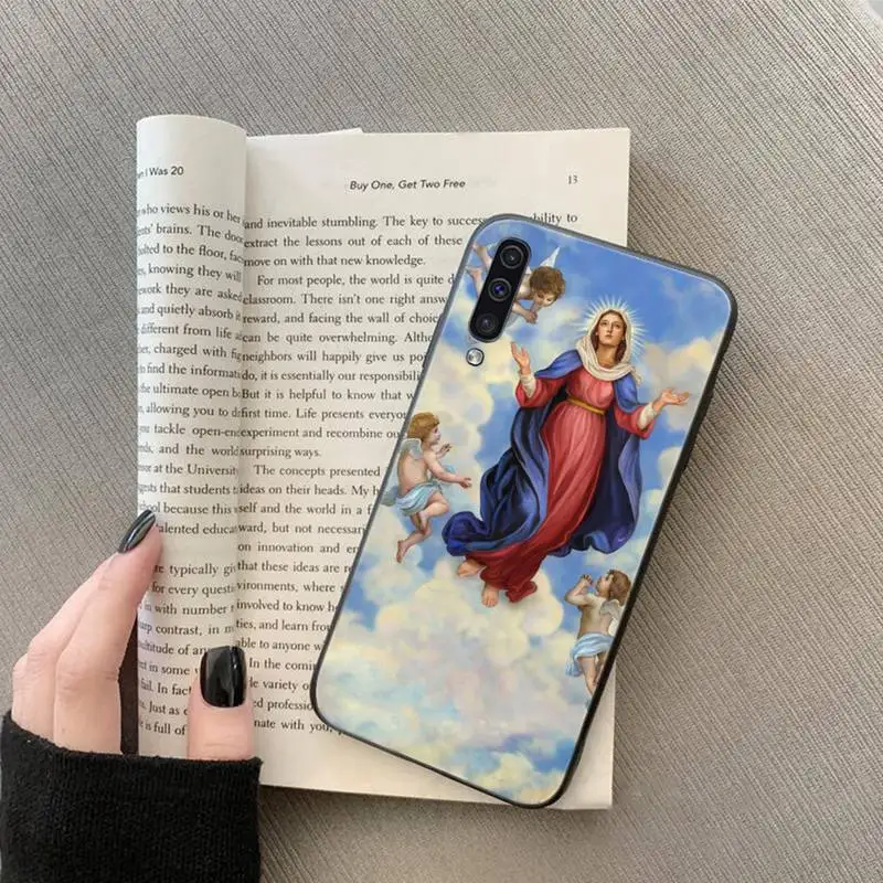

Bless Virgin Mary Phone Case For Samsung galaxy S 7 8 9 10 20 edge A 6 10 20 30 50 51 70 note 10 plus