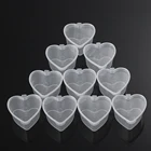 25 шт. пигмент Краски коробка откидными крышками вынос соусница Пластик одноразовые пищевые контейнеры для хранения Коробка органайзер для косметики