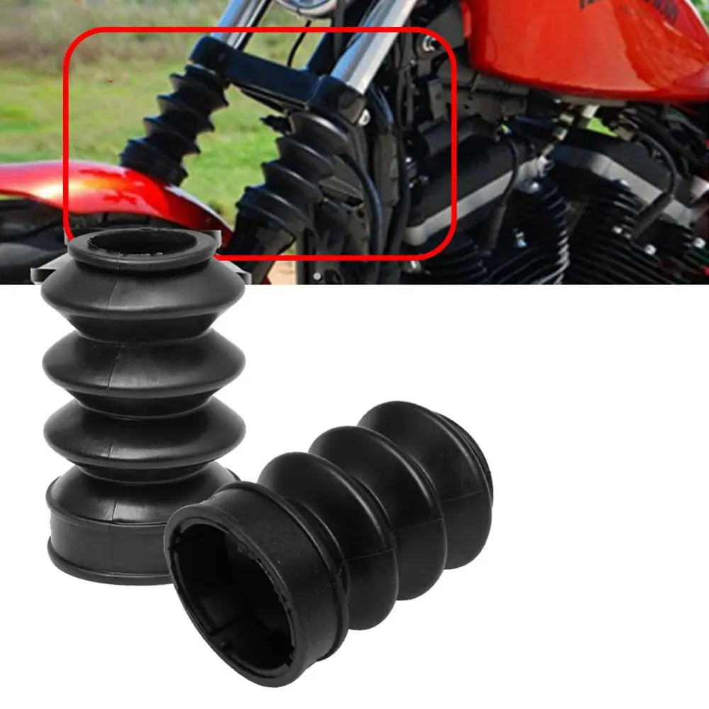 Черный мотоцикл 39 мм резиновая передняя вилка Гетры сапоги крышка подходит для