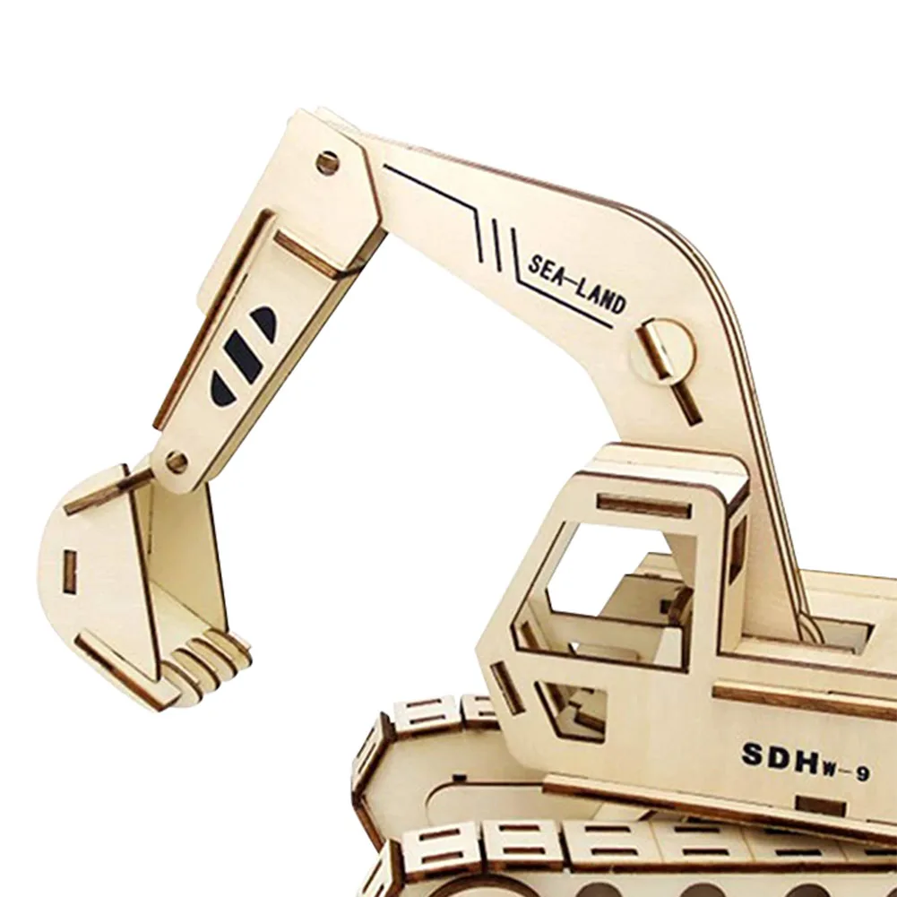 

DIY Merry Go Round Truck Puzzle Model Assemble Wooden Jigsaw Kid Education Toy DIY Games Adults Educational Games Gift