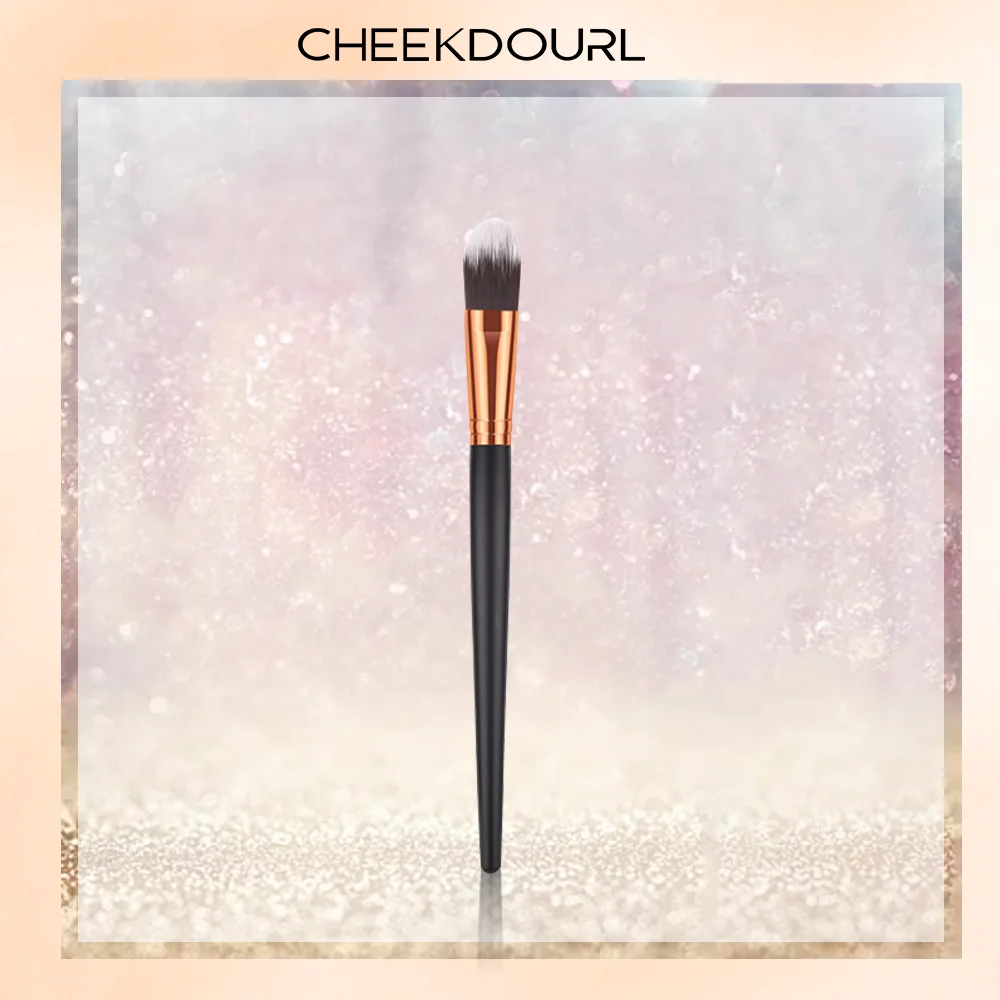 

CHEEKDOURL Black Single Makeup Brush Blush Foundation Primer Eyeshadow Eyebrow Round Contour Blending Foundation Brush