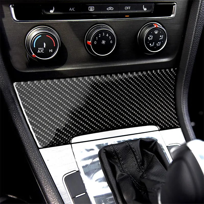 

Carbon Fiber Car Accessories Interior Cigarette Lighter Decoration Decals Cover Trim Stickers For Volkswagen Golf 7 2013-2017