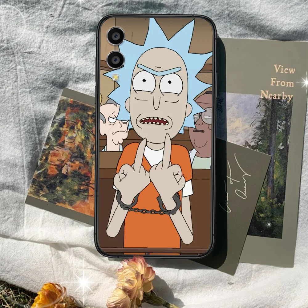 

Rick or Morty Animation Phone Case Cover Hull For HUAWEI honor 7a 8 8s 8a 8x 9 9x 10 20 i Lite Pro black Hoesjes Fashion Back