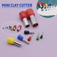 8pcs mini polymer clay pottery cutters earring hollow hole making extruder 1mm 11mm handmade craft diy tool kit