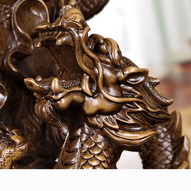 

God of Wealth Guan Gong Riding a Dragon Statue Modern resin artwork God of War Guan Yu Home decoration lucky big statue