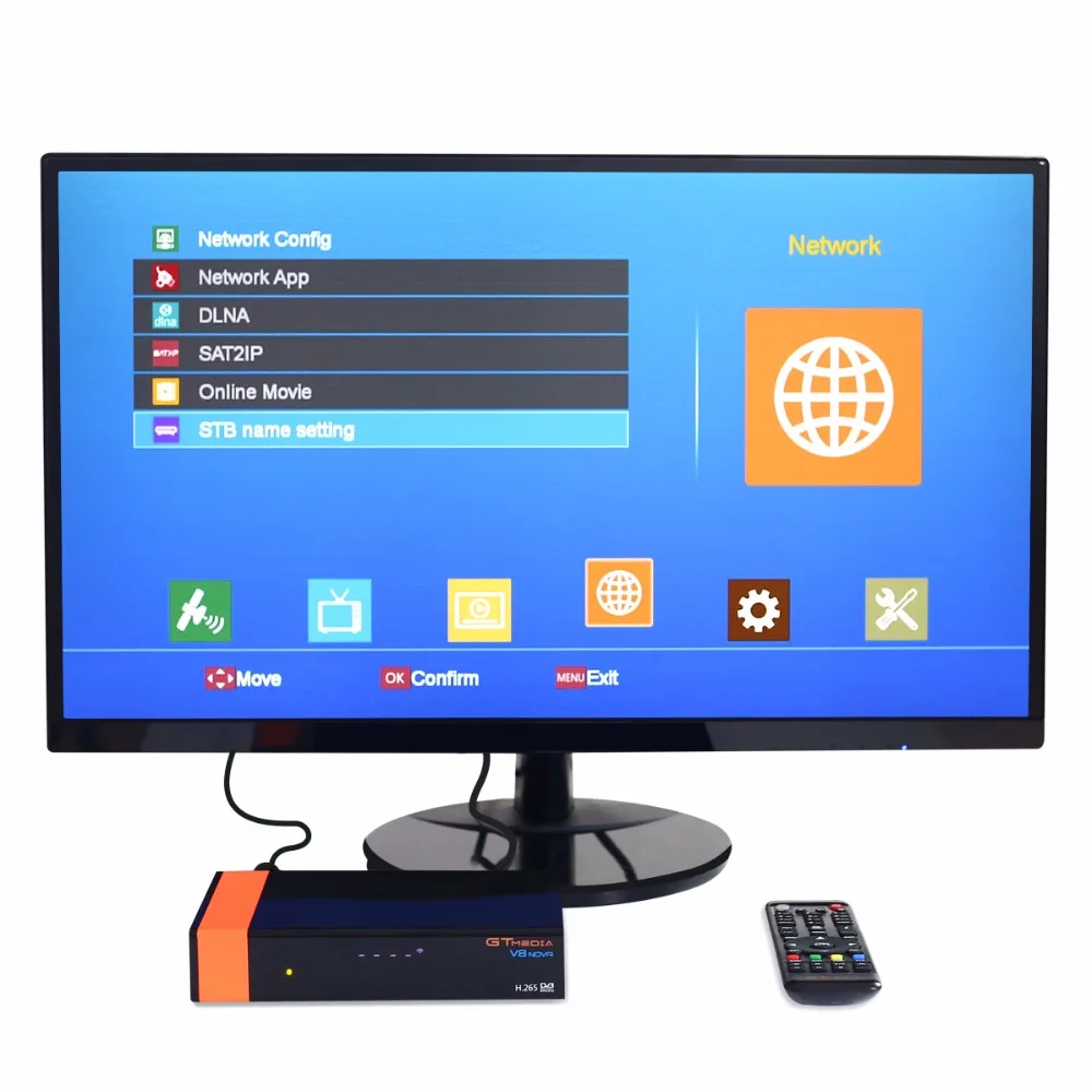 Рецептор Gtmedia V8 Nova Встроенный Wi Fi питание от freesat v8 super DVB S2 Европа cccam Cline для