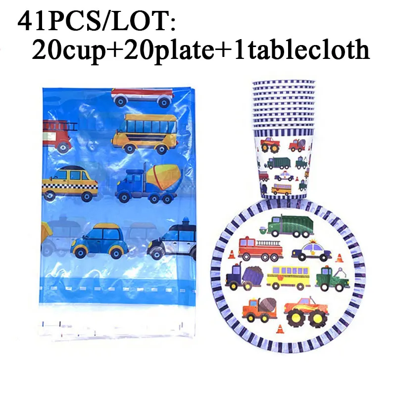 Инженерные транспортные средства украшения для дня рождения детские автомобили