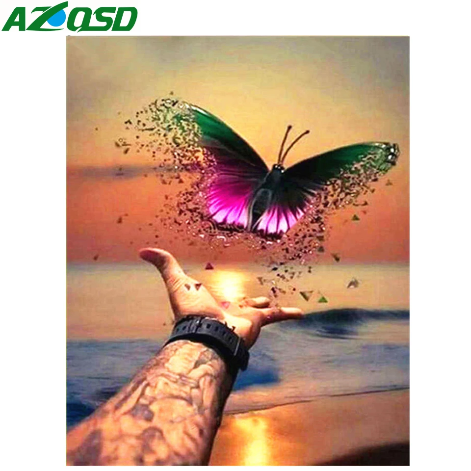 Картина из страз AZQSD 5D &quotсделай сам&quot|Алмазная мозаика и вышивка| |