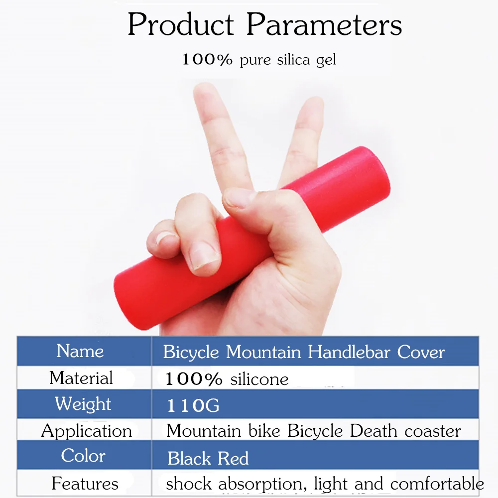 Велосипедные ручки для велосипеда горного 100% Силиконовые Мягкие ультралегкие