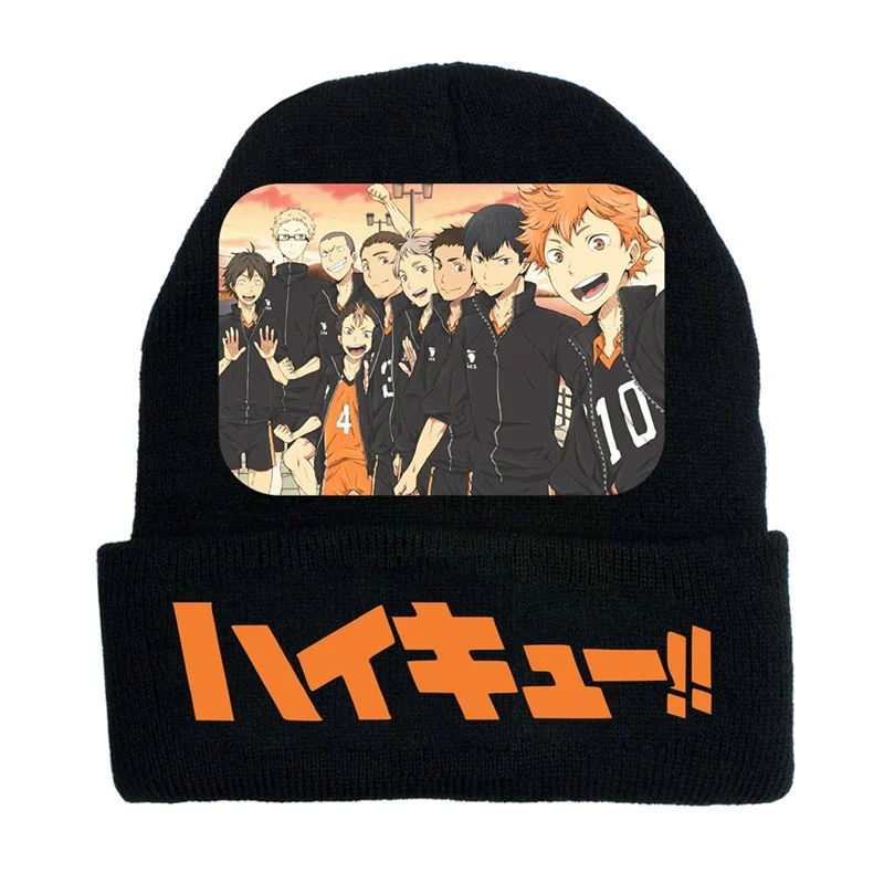

Japan Anime Haikyuu Shoyo Hinata Cotton Wool Soft Hat Cap Keep Warm Unisex Boy&Girls Winter Cosplay Gifts FAST Shipping