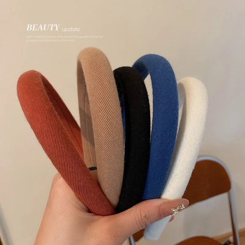 

Levao Solid Color Leather Hairbands Girls Headband Hoop Wide Side Head Band For Women Bezel Fashion Hair Accessories Levao