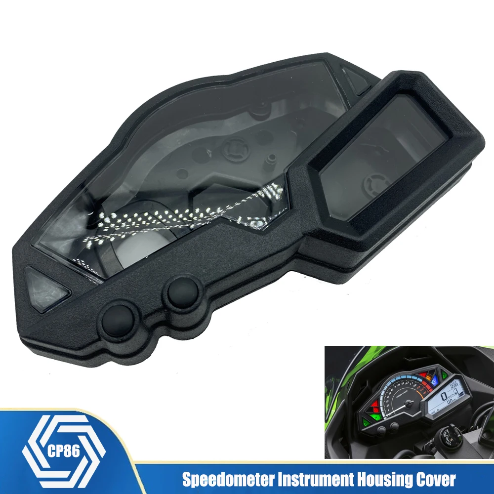 

For Kawasaki Ninja 250 NINJA 300 EX300 NINJA300 2013-2017 Speedometer Instrument Case Gauge Odometer Tachometer Housing Cover