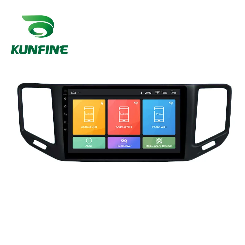 Восьмиядерный Android 10 0 автомобильный DVD GPS навигационный плеер Deckless стерео для VW