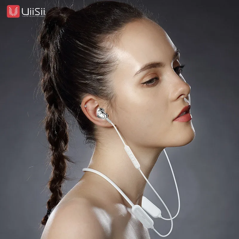 UiiSii BN90 Спортивная Беговая Беспроводная Bluetooth гарнитура HIFI гибридная технология IPX5 Водонепроницаемая CSR BT4.1 гарнитура для Android ios