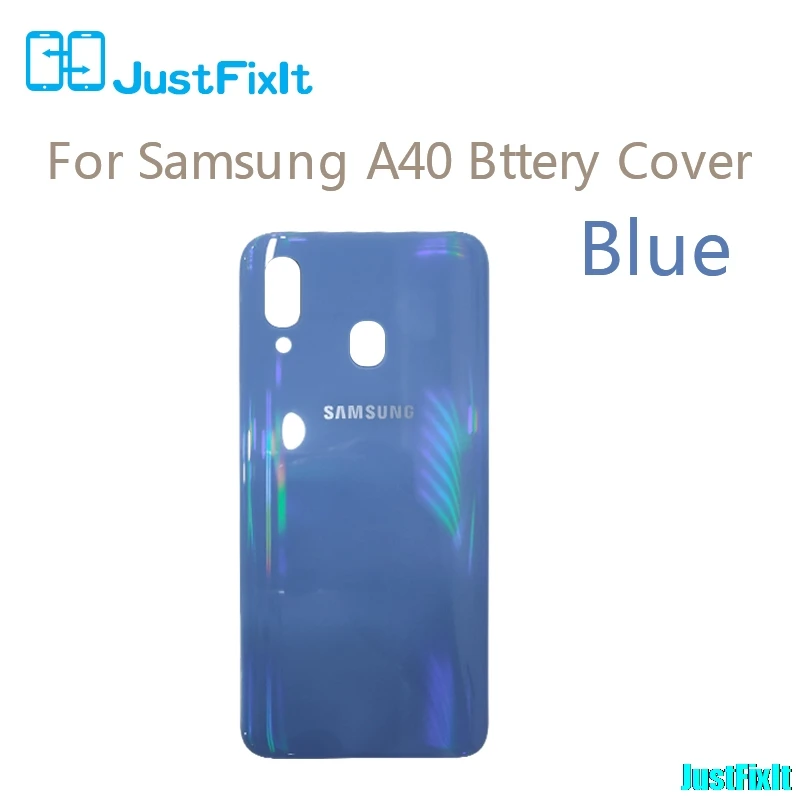 Blue Заменить Батарея Обложка для SAMSUNG Galaxy A40 SM-A405F A405 SM-A405F задняя Батарея крышка Дверь задняя Корпус чехол - Цвет: Blue