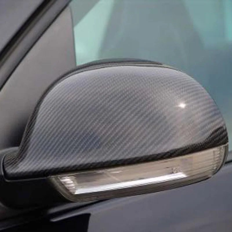Колпачки для боковых крыльев Golf V из натурального углеродного волокна зеркальные