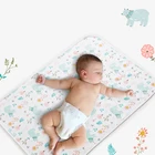 Мультяшный детский пеленальный коврик, мягкий хлопковый большой Пеленальный Коврик для новорожденных, Водонепроницаемый пеленальный коврик, матрас, напольные игровые коврики